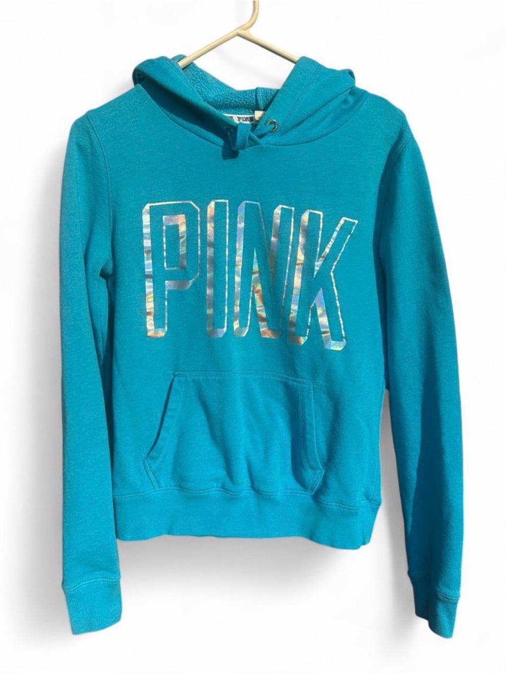 Victoria's Secret PINK Turquoise Logo Hoodie